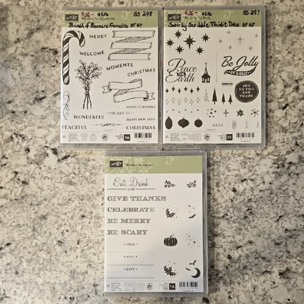 Stampin' Up! Christmas and Fall Stamp Set Bundle